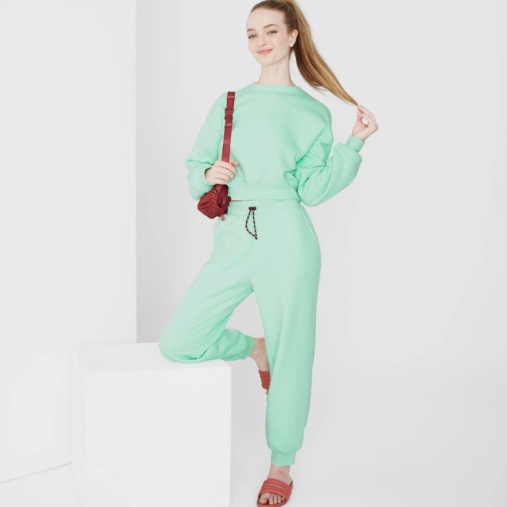 Mint green sweatshirt